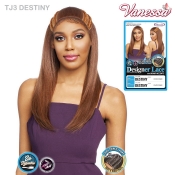 Vanessa Human Hair Blend Designer Lace Front Wig - TJ3 DESTINY